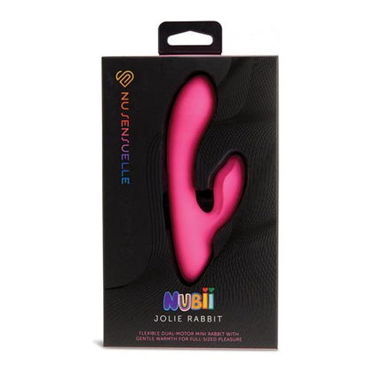 Nu Sensuelle Jolie Nubii Warming Mini Rabbit Vibrator - NBJ002 - Unisex - Clitoral and G-spot Stimulation - Pink