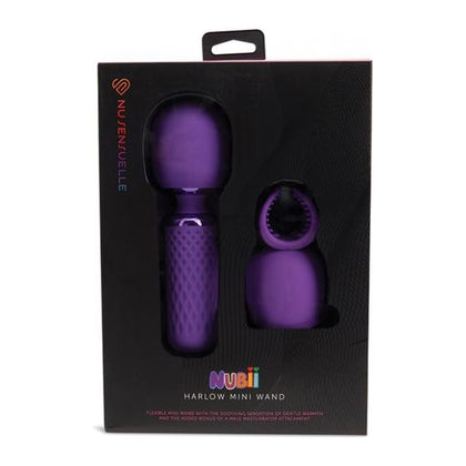 Sensuelle Harlow Mini Wand Vibrator NU-W14 - Unisex Full-Body Pleasure Purple - Adult Naughty Store