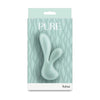 Pure Luna Enchanted Teal Whispers Dual-Stimulation Rabbit Vibrator - Model V345 - Women - Internal and Clitoral Pleasure - Translucent Teal - Adult Naughty Store