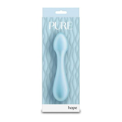 NS Novelties Pure Hope Vibrating Wand - Blue Silicone Rechargeable G-Spot Vibrator - PH1 Women's Pleasure Toy - Adult Naughty Store