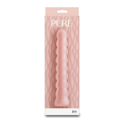 Pure by NS Novelties Dual-Layered Silicone Pure Joy Textured Vibrator - Model P010 - Unisex Internal and External Stimulation - Peach - Adult Naughty Store