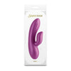 Seduction Angel Metallic Magenta Silicone Rabbit Vibrator - Model V111, Unisex, Clitoral and G-Spot Stimulation - Adult Naughty Store