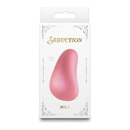Seduction Mila Body Massager - Metallic Rose Gold | Rechargeable Handheld Vibrator for Erogenous Stimulation - Model M340 | Women's Pleasure Toy