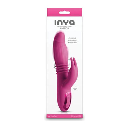 INYA Passion Thrusting Rabbit Vibrator - Model: Pink - For Women - G-Spot Stimulation - Adult Naughty Store