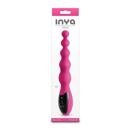 Inya Virtua Digital Beaded Anal Vibrator in Pink - Surrender to Sensual Pleasures - Adult Naughty Store