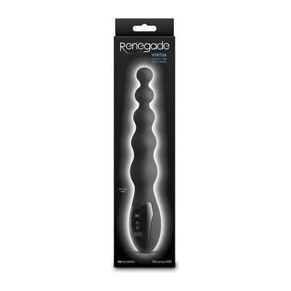 Sultry Nights Virtua Digital Beaded Anal Vibrator - Black - Adult Naughty Store