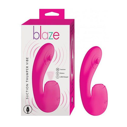 Blaze Suction Thumper Vibe - Pink - Adult Naughty Store