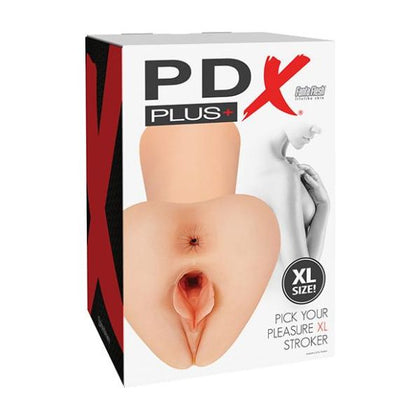 Fleshlight XL Pussy & Ass Stroker - PDX Plus Pick Your Pleasure XL - Unisex - Vaginal & Anal - Light