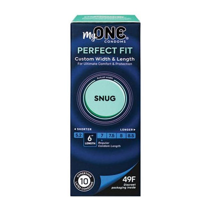 MyONE® Custom Fit Condoms - Pack of 10: Tailored Pleasure and Protection for Men, Ensuring the Perfect Fit and Maximum Comfort, in Classic Transparent Shade