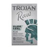 Trojan Pure Feel Condoms - Thinnest Non-Latex Barrier Protection for Enhanced Sensation - Pack of 10 - Unisex - Intimate Feeling - Transparent