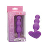 First Time Vibrating Triple Beaded Anal Probe - Purple - Adult Naughty Store