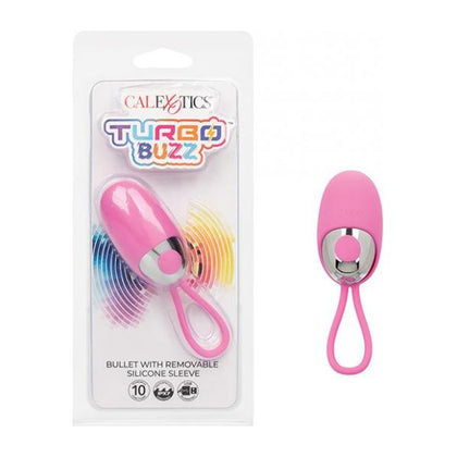 Turbo Buzz Bullet Stimulator W/removable Silicone Sleeve - Pink