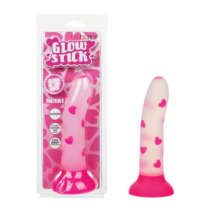 Seraphim Sensations Glow Stick Heart Suction Cup Glow-in-the-dark Dildo - Model GS-101 - Unisex - Vaginal and Anal - Pink