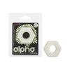 Alpha Liquid Silicone Glow In The Dark Prolong Sexagon Ring - Adult Naughty Store