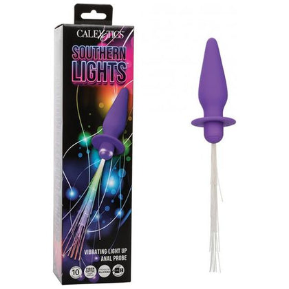 Silky Sensations Southern Lights Vibrating Light Up Anal Probe SL-2000: Unisex Rechargeable Purple Anal Pleasure Toy