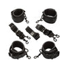 Nocturnal Collection Adjustable Bed Restraints - Black