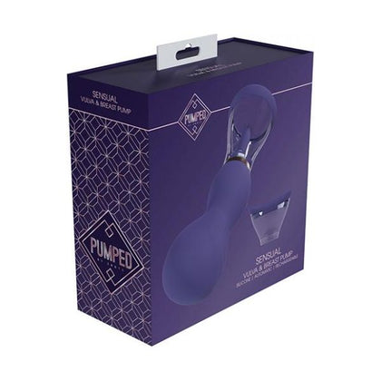 Shots Pumped Sensual Rechargeable Vulva & Breast Pump - Purple
