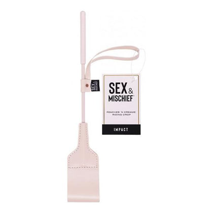 Sex & Mischief Peaches 'n Creame Riding Crop - Adult Naughty Store