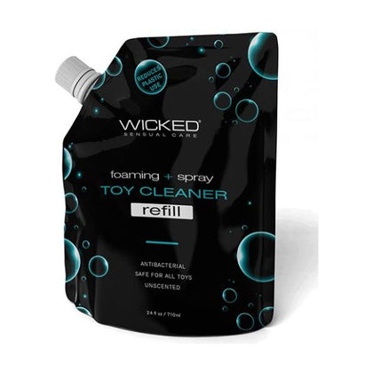 Wicked Sensual Care Foaming + Spray Toy Cleaner Refill Pouch - 24 Oz