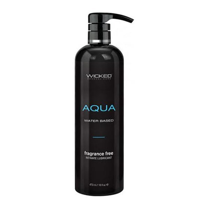Wicked Sensual Care Aqua Waterbased Lubricant - 16 Oz Fragrance Free