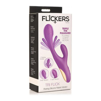 Inmi Tri-flick Flicking Rabbit Vibrator - Purple