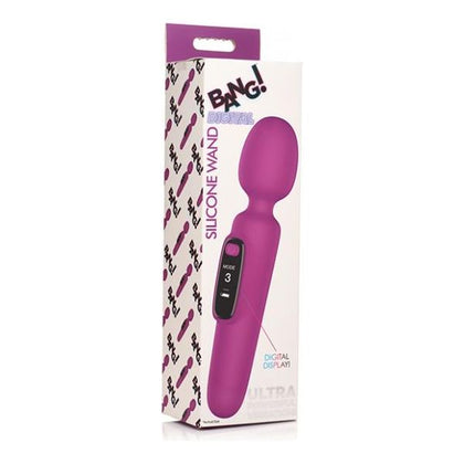 Bang! 10x Digital Vibrating Wand - Purple - Adult Naughty Store