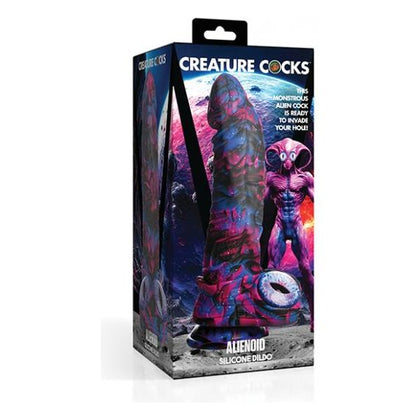 Creature Cocks Alienoid Silicone Dildo - Multi Color - Adult Naughty Store