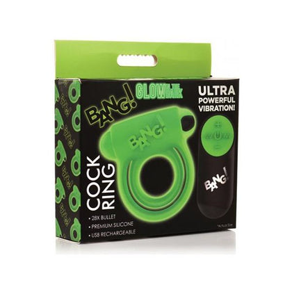 Bang! Glow In The Dark 28x Remote Controlled Cock Ring