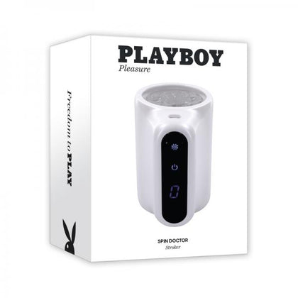 Playboy Spin Doctor Rechargeable Spinning Stroker TPE Sleeve - Your Path to Irresistible Pleasure - Adult Naughty Store