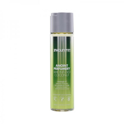 Evolved Anoint Perfumery Lime Infused Coconut Massage Oil 4 Oz.
