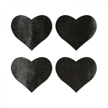 Pastease Petites Liquid Hearts Pasties Black 2-pack