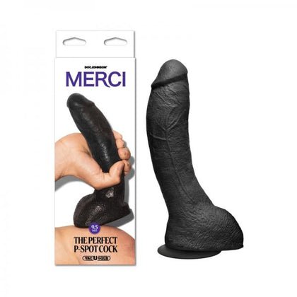 Introducing the Merci The Perfect P-Spot Cock ULTRASKYN Prostate Stimulator in Black - Simulate Ultimate Pleasure with Model Number UC-007, Designed for Men 💪🖤