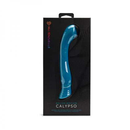 NU SENSUELLE Calypso Roller Motion G-spot Deep Turquoise Silicone Vibrator Model 220 Female G-spot and Clitoris Stimulator
