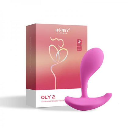 Honey Play Box Oly 2 Wearable G-Spot & Clit Vibrator OLY2- App-Enabled, Pressure Sensing, Pink (Female, Dual Stimulation)