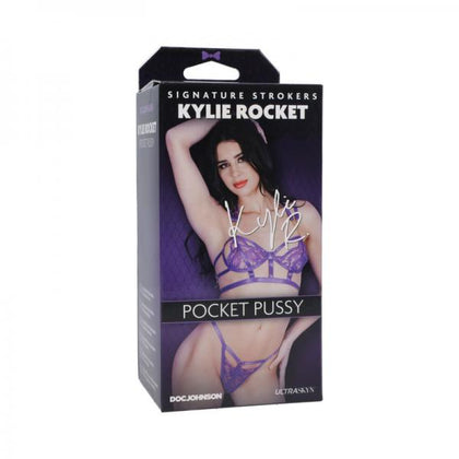 Adam & Eve Signature Strokers Kylie Rocket Ultraskyn Pocket Pussy Vanilla - Kylie Rocket Signature Stroker KS-001 for Men - Vaginal Stimulation - Vanilla