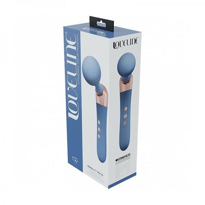 Loveline Serenity Wand Silicone Rechargeable Splashproof Blue/grey