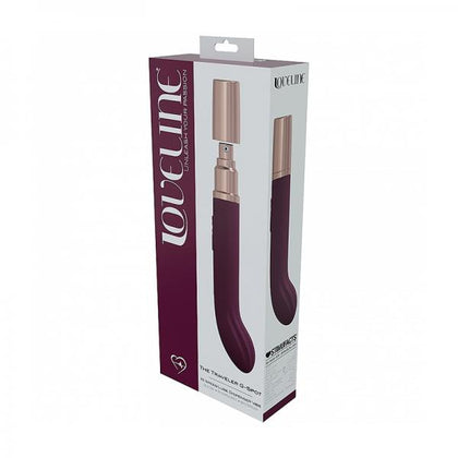 Seductive Whisper - Burgundy Loveline Traveler G-Spot Vibrator - Adult Naughty Store