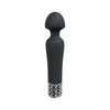 Royal Gems Scepter Silicone Rechargeable Vibrator Black
