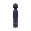 Royal Gems Scepter Silicone Rechargeable Vibrator Purple