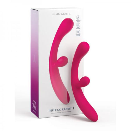 Jimmyjane Reflexx Rabbit 3 Dual-Motor G-Spot and Clitoral Vibrator for Her in Luxe Black - Adult Naughty Store