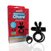 Screaming O Remote Controlled Ohare Vibrating Ring Black - Adult Naughty Store