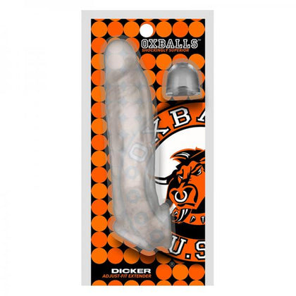 Oxballs Dicker Ultra-slim Cocksheath Clear Ice - Adult Naughty Store