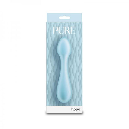 Elevate your intimate moments with the NS Novelties Pure Hope Vibrating Wand Blue: A premium dual-layered silicone wand designed for pure pleasure. - Adult Naughty Store