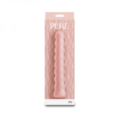 Pure by NS Novelties Dual-Layered Silicone Pure Joy Textured Vibe Peach - Model PJP-001 - Unisex - Internal and External Stimulation - Peach - Adult Naughty Store