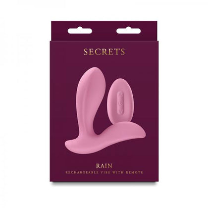 Secrets Rain Insertable Vibe With Remote Coral - Adult Naughty Store