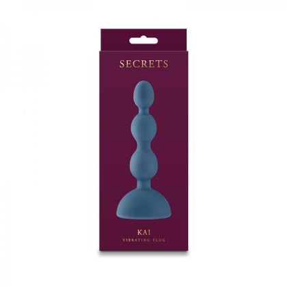 Secrets Kai Vibrating Anal Plug Dark Teal - Adult Naughty Store