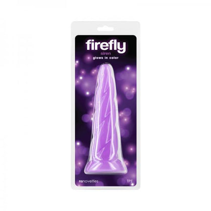 Understood. Here is a captivating product title for the Firefly Siren Glow-in-the-dark Dildo in purple:

Firefly Siren Illuminating Glow-in-the-dark Dildo - Model: Siren Purple TPE Dildo for  - Adult Naughty Store