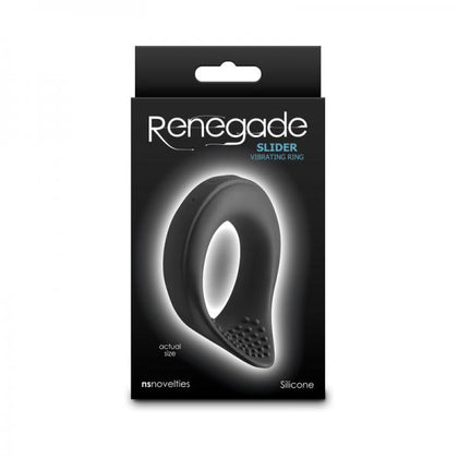 Renegade Slider Vibrating Cock Ring Black - Adult Naughty Store