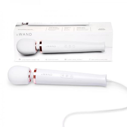 Le Wand Plug-in Vibrating Massager White - Adult Naughty Store