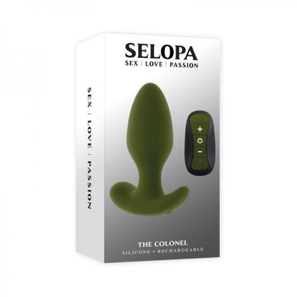Selopa Vibrating Plug - The Colonel Green - Unisex Anal Massager - Model 101 - Green